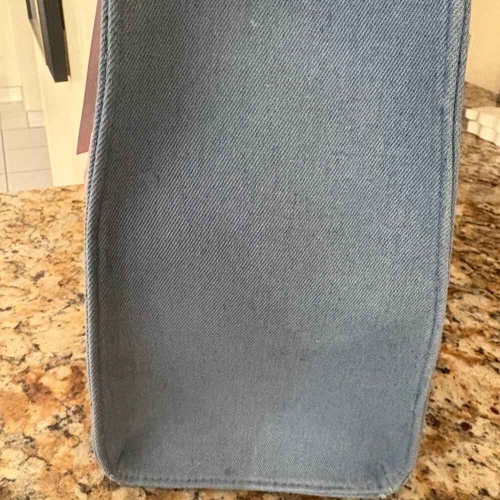 Luv Betsey by Betsey Johnson Denim Cherry Tote + Charm - Picture 5 of 6